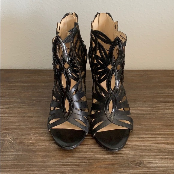 Nine West black sandal size 8 - Picture 1 of 3